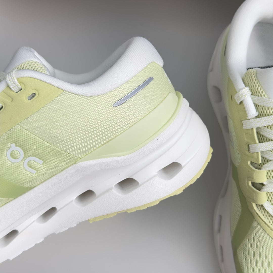 On Cloudrunner 3 Pale Lime & White Sneakers
