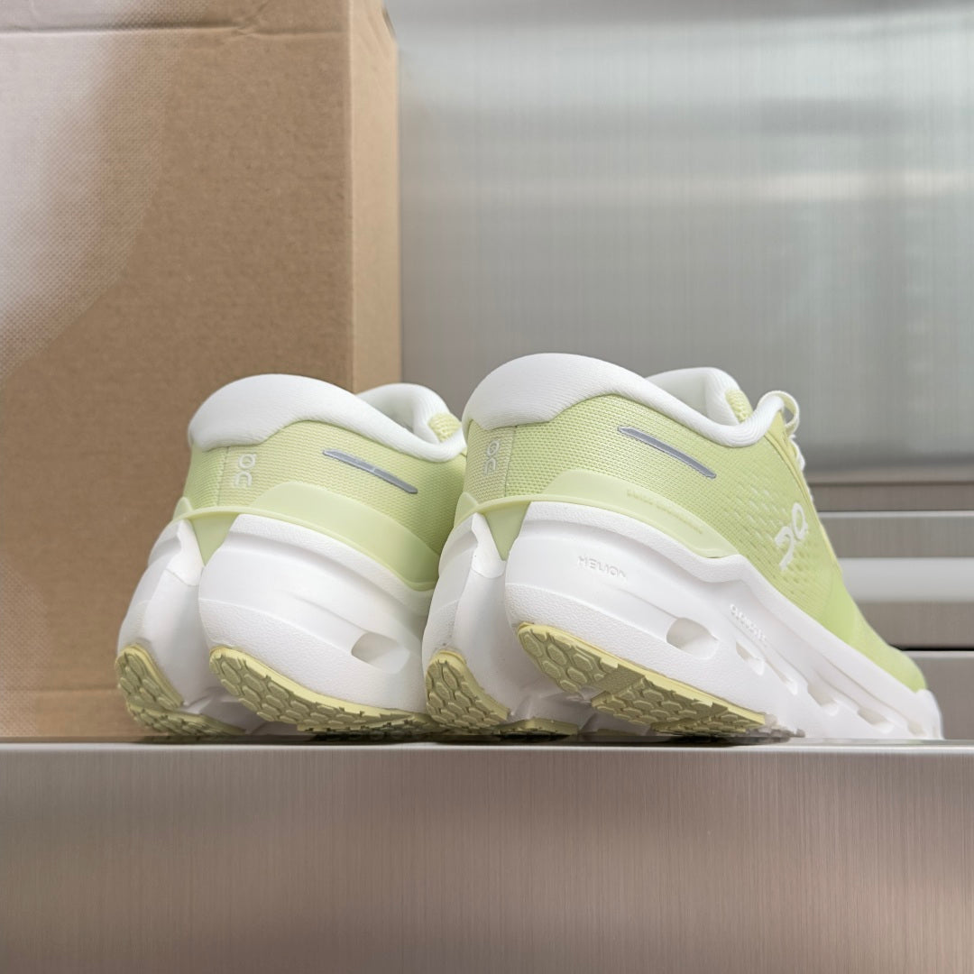 On Cloudrunner 3 Pale Lime & White Sneakers
