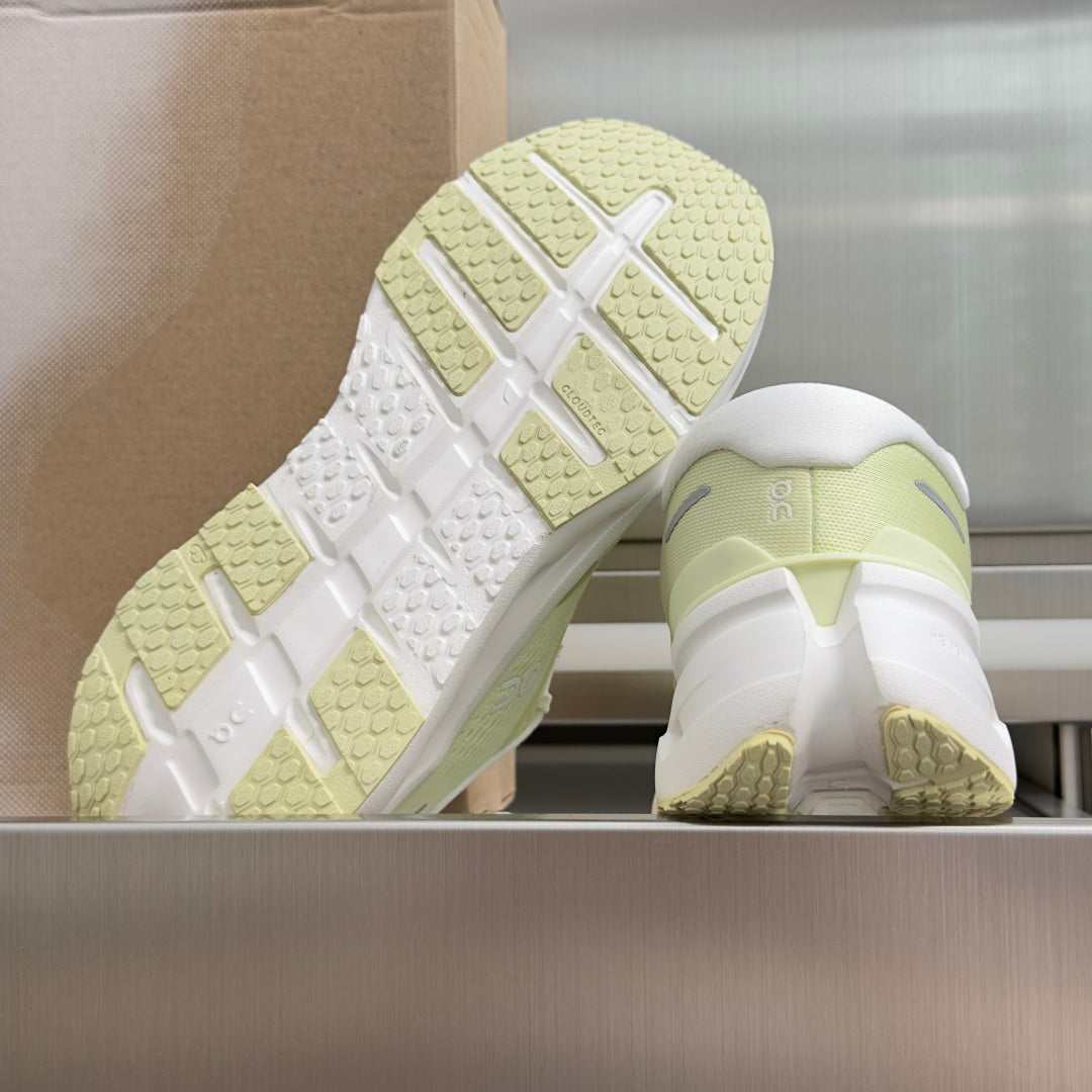 On Cloudrunner 3 Pale Lime & White Sneakers