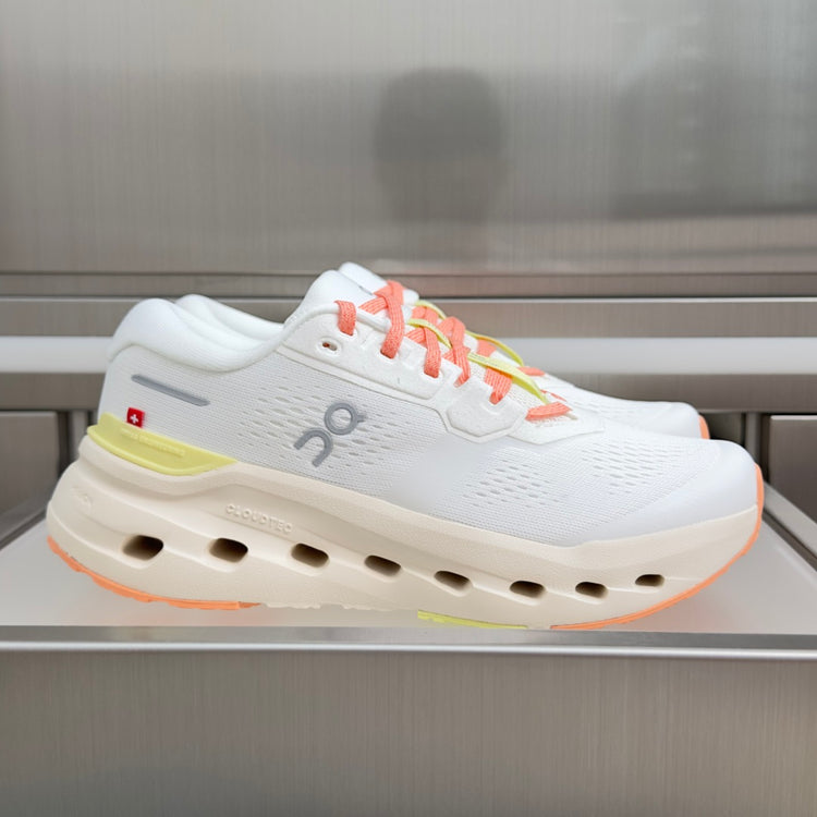 On Cloudrunner 3 White & Coral Sneakers