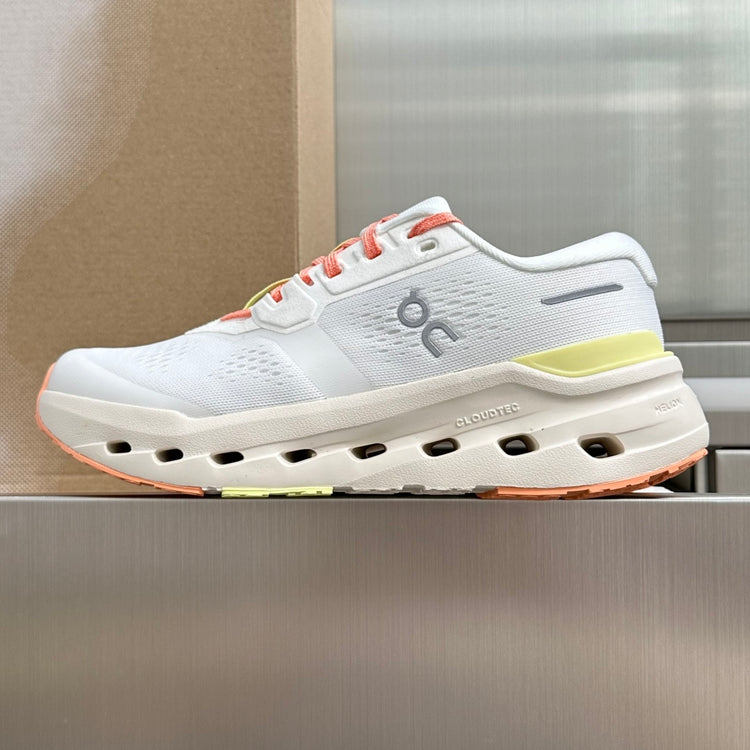 On Cloudrunner 3 White & Coral Sneakers
