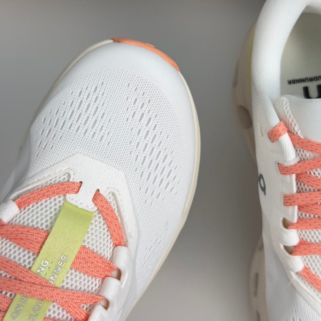 On Cloudrunner 3 White & Coral Sneakers