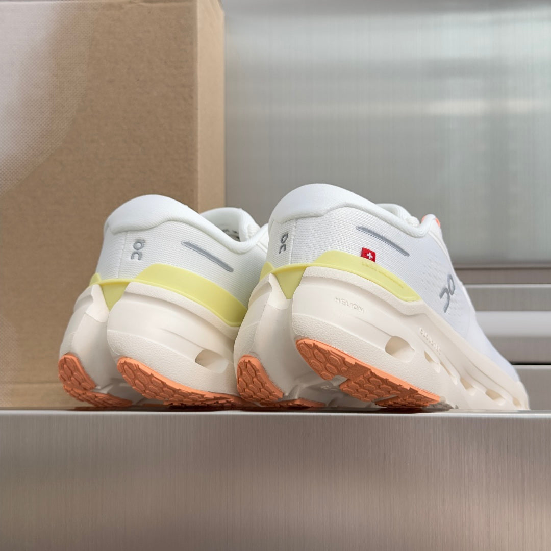 On Cloudrunner 3 White & Coral Sneakers
