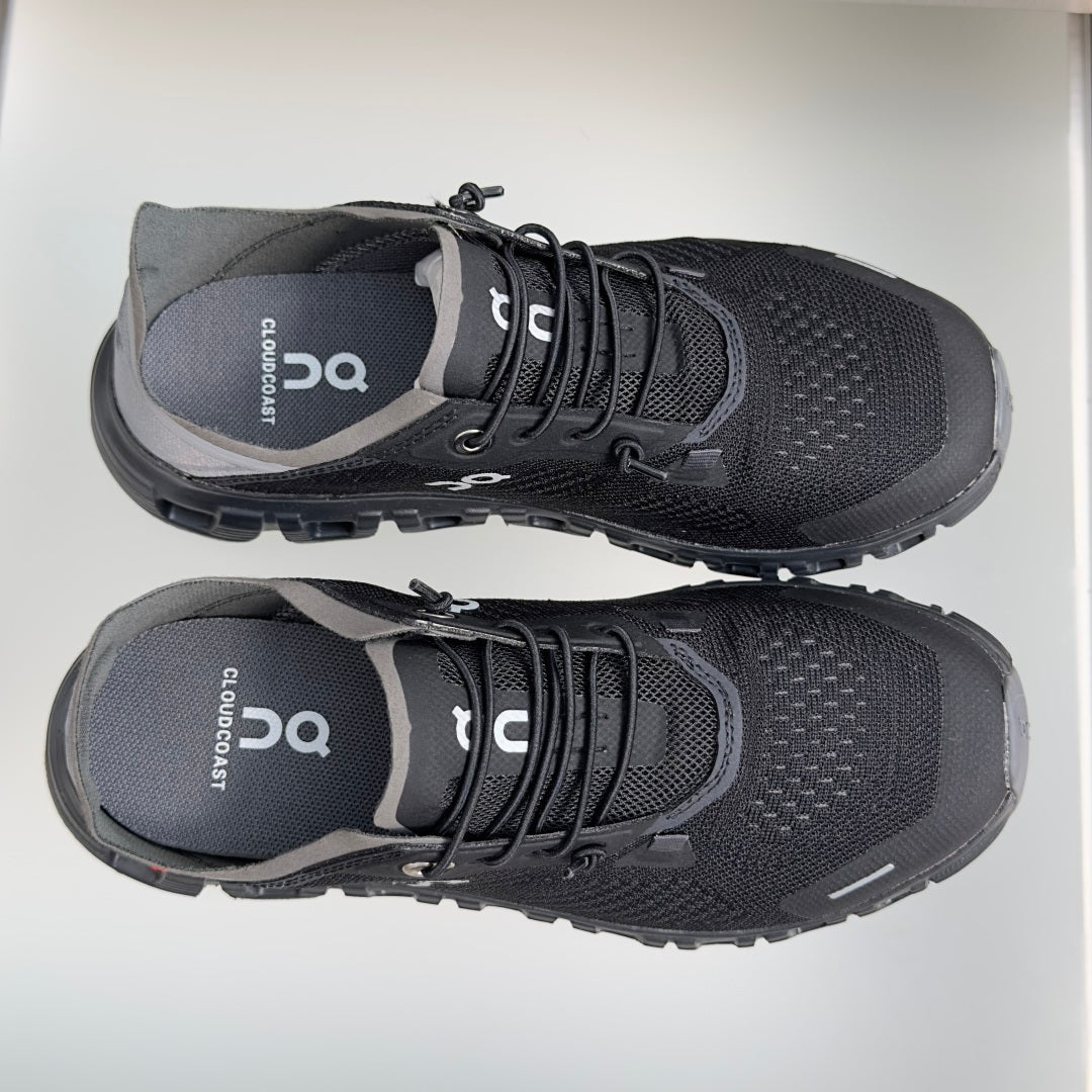 On Cloud 6 Coast Black & Grey Sneakers