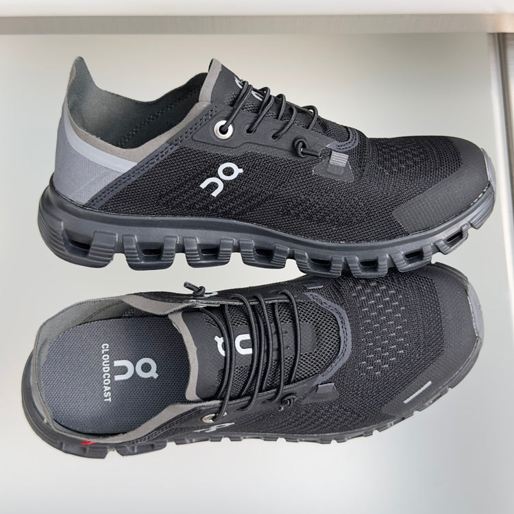 On Cloud 6 Coast Black & Grey Sneakers