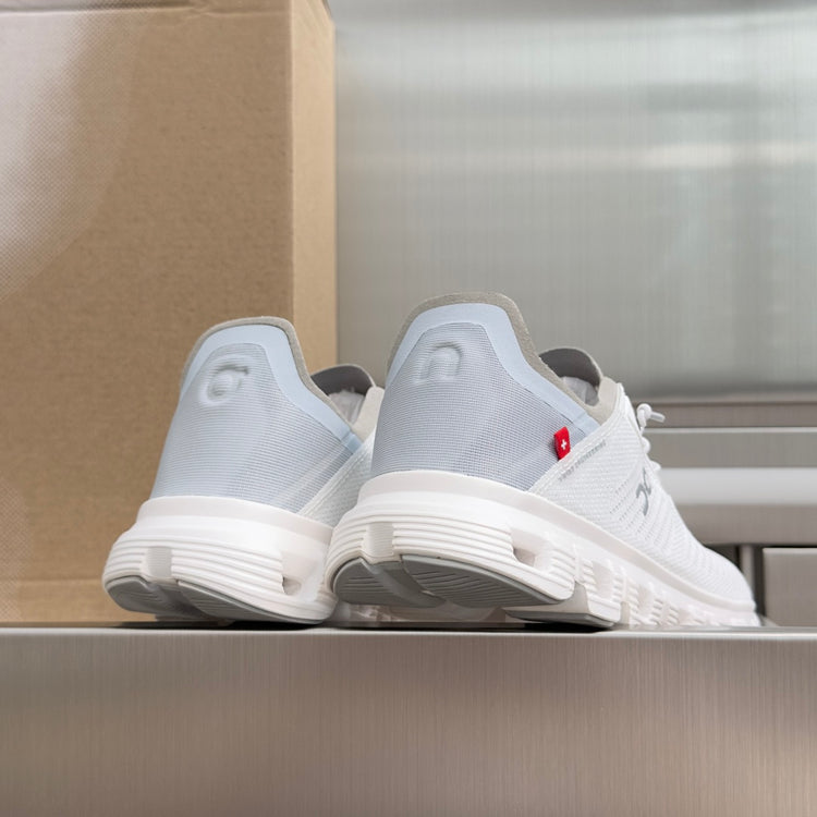 On Cloud 6 Coast White Sneakers