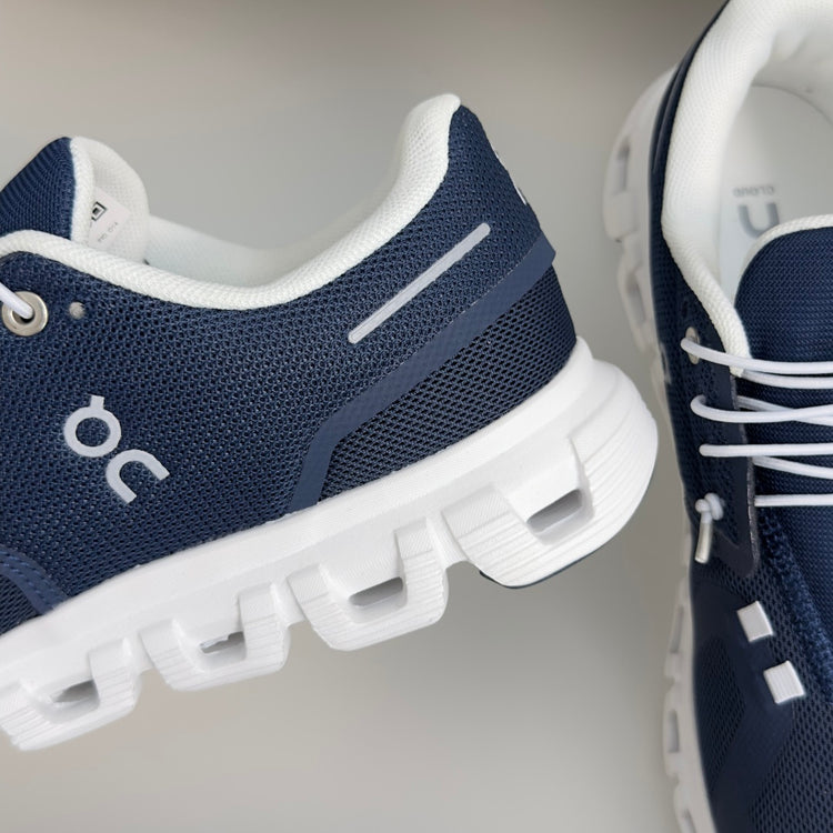 On Cloud 6 Coast Navy & White Sneakers