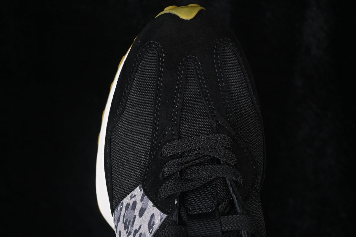 New Balance 327 Black & Patterned White Sneakers