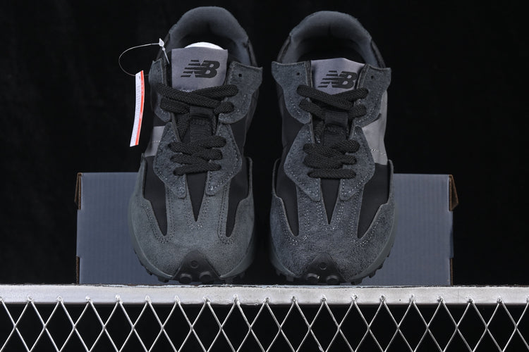 New Balance 327 Grey & Black Sneakers