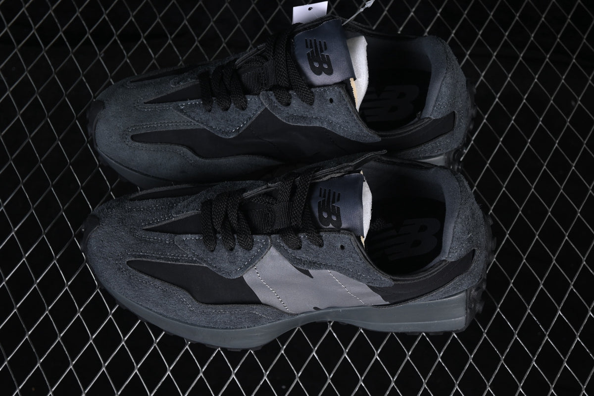 New Balance 327 Grey & Black Sneakers