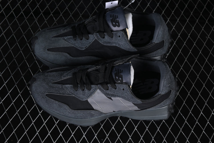 New Balance 327 Grey & Black Sneakers