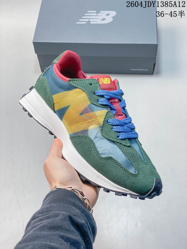 New Balance 327 Green & Yellow Sneakers