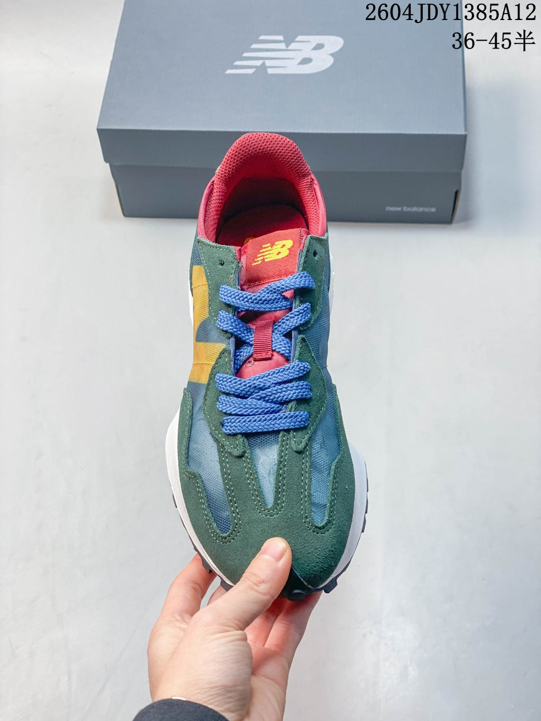 New Balance 327 Green & Yellow Sneakers