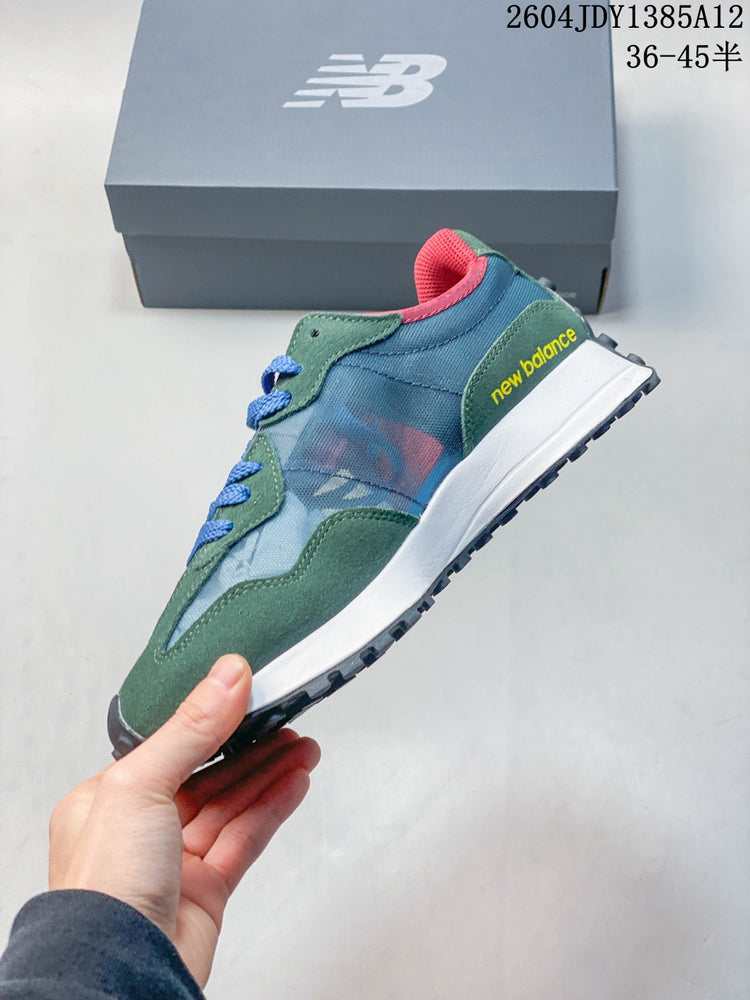 New Balance 327 Green & Yellow Sneakers