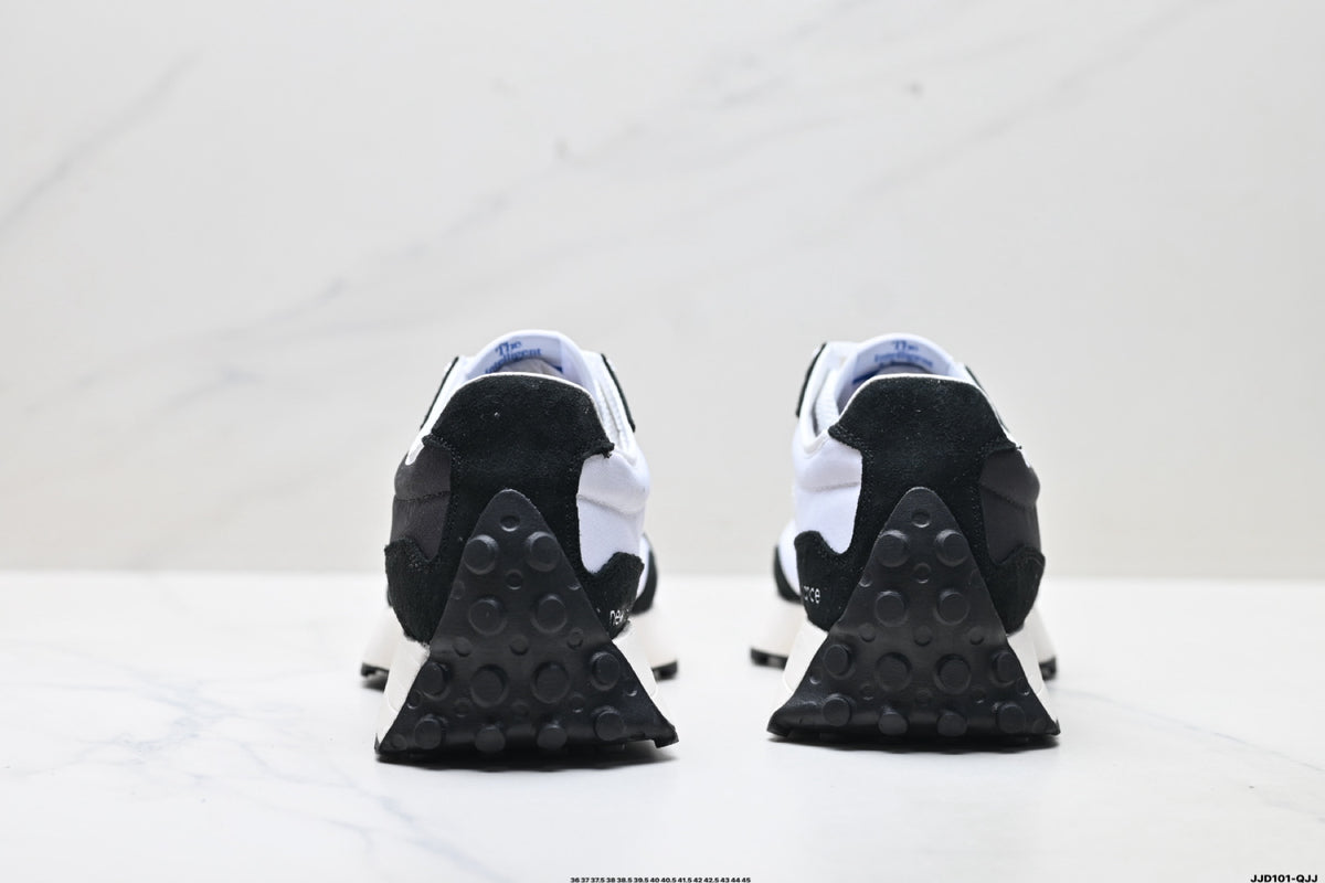 New Balance 327 Black & White Sneakers