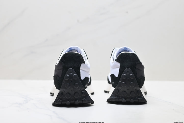 New Balance 327 Black & White Sneakers