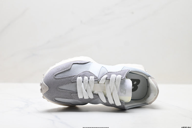 New Balance 327 Light Grey & White Sneakers