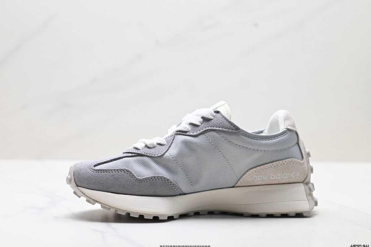 New Balance 327 Light Grey & White Sneakers