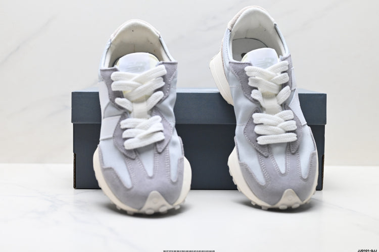 New Balance 327 Light Grey & White Sneakers