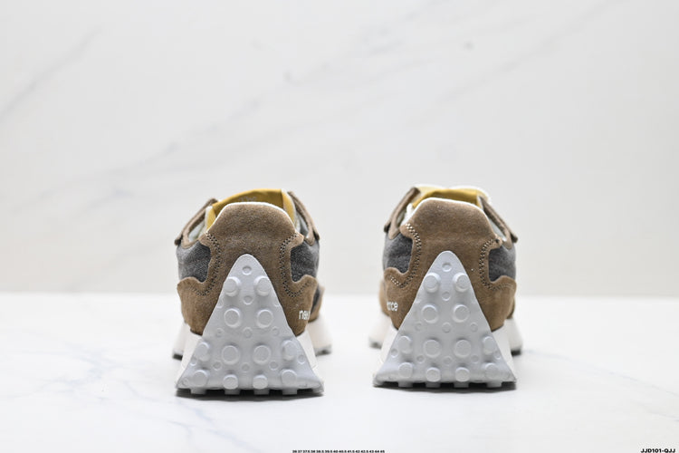 New Balance 327 Taupe & Mustard Sneakers