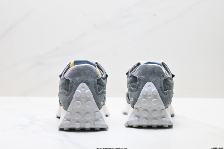New Balance 327 Grey & Blue Sneakers
