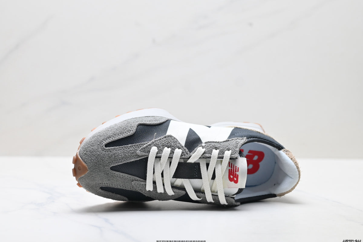 New Balance 327 Grey & White Sneakers