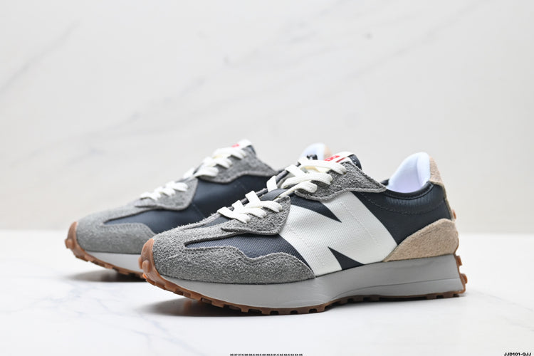 New Balance 327 Grey & White Sneakers