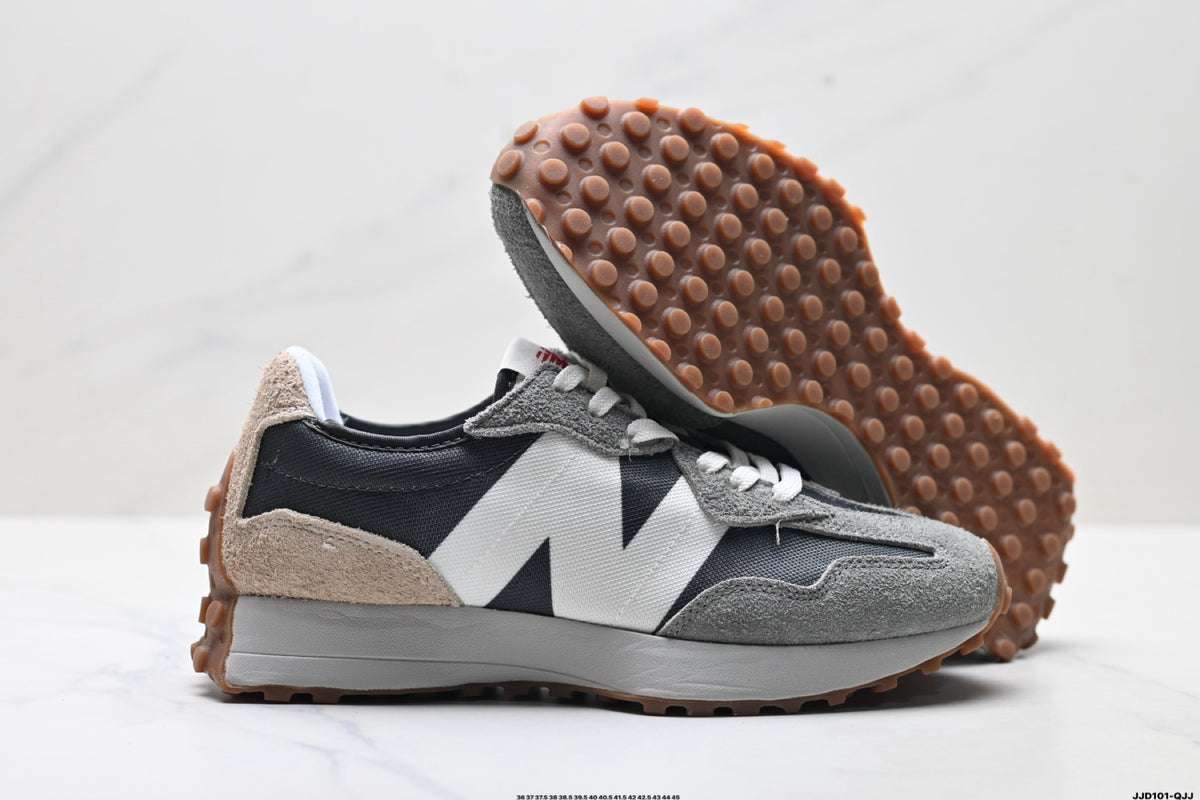 New Balance 327 Grey & White Sneakers