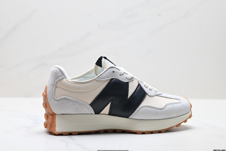 New Balance 327 White & Black Sneakers