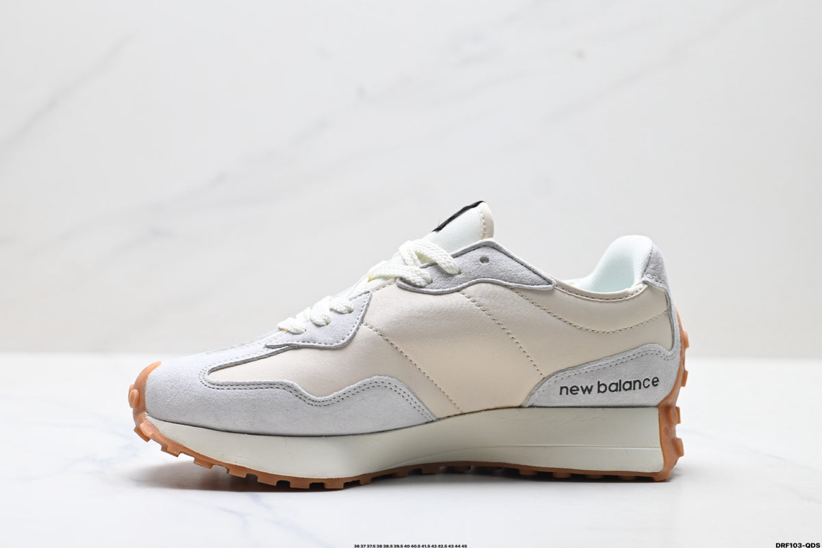 New Balance 327 White & Black Sneakers