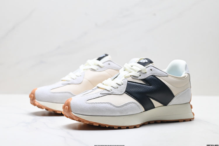 New Balance 327 White & Black Sneakers