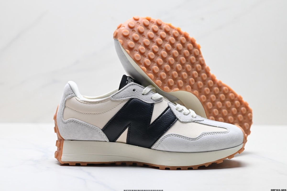 New Balance 327 White & Black Sneakers