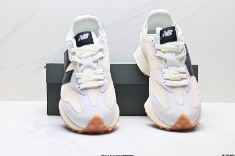 New Balance 327 White & Black Sneakers