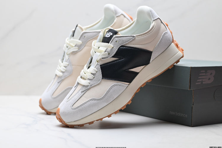 New Balance 327 White & Black Sneakers