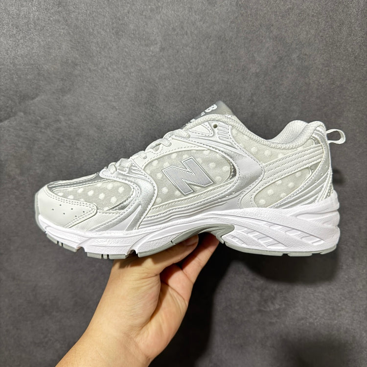 New Balance 530 White & Silver Sneakers