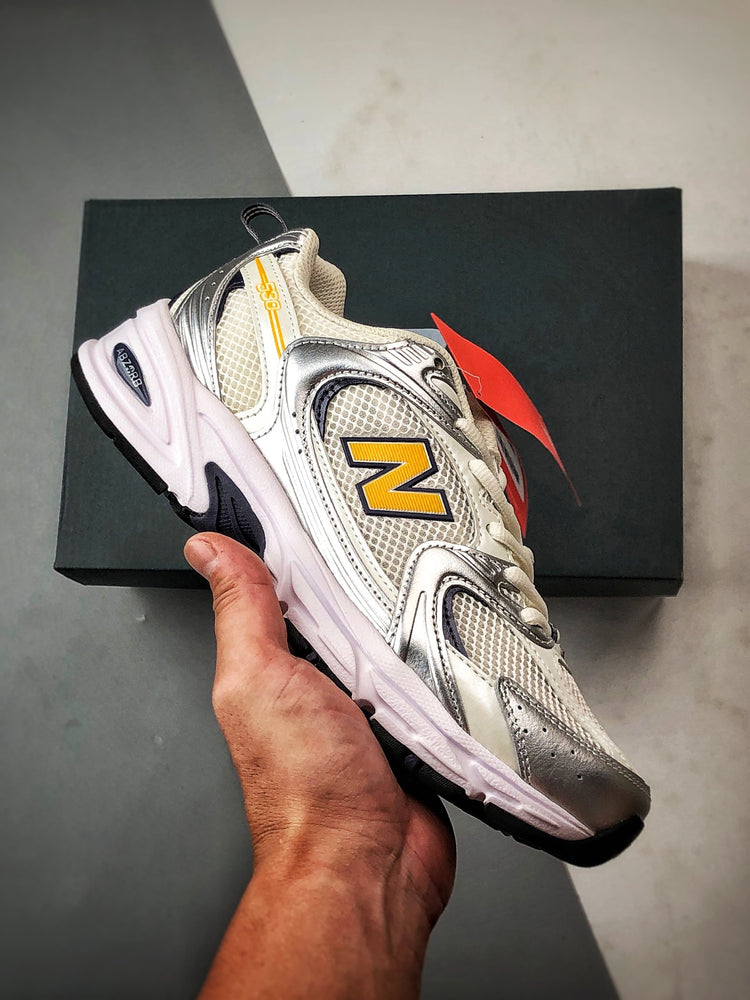 New Balance 530 White & Yellow Sneakers