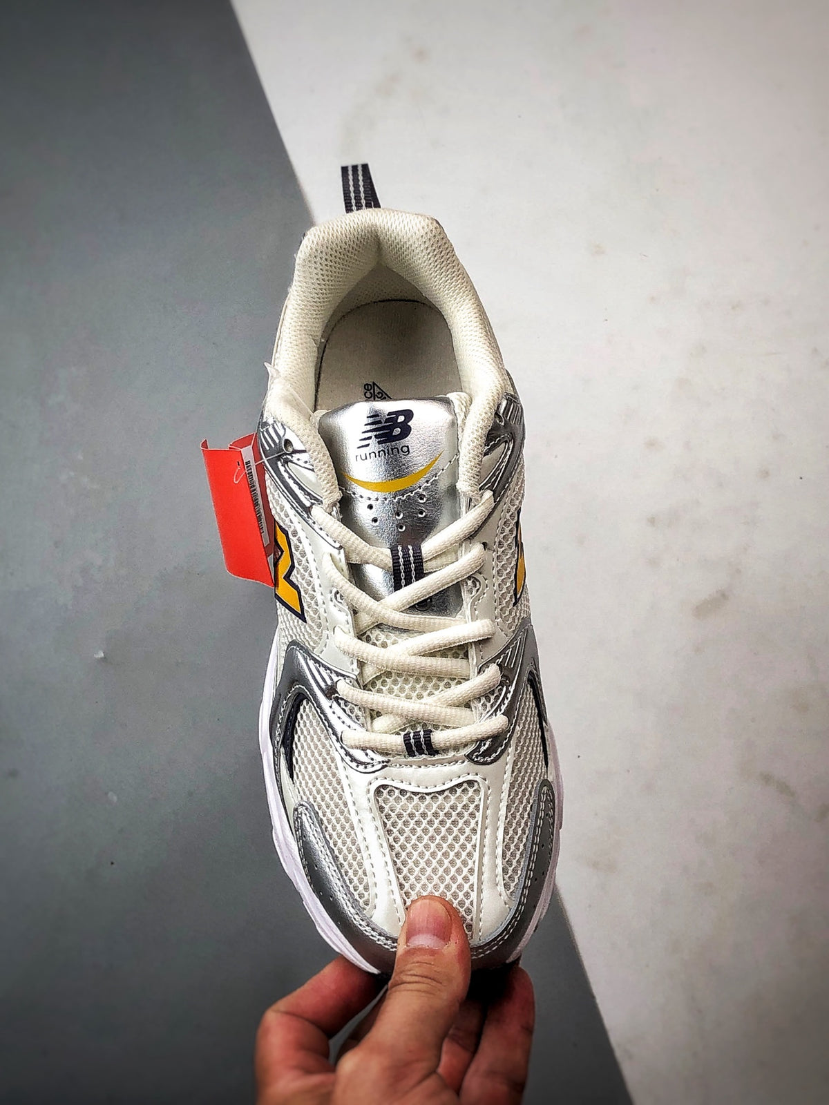 New Balance 530 White & Yellow Sneakers