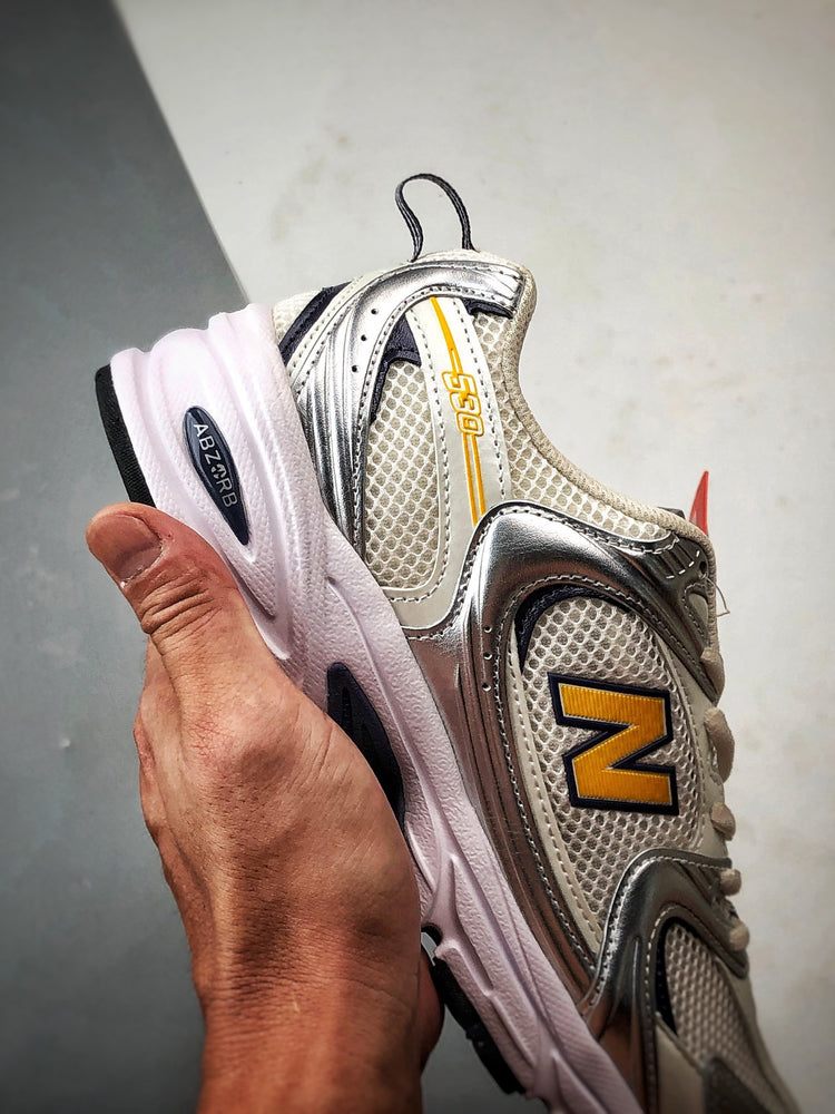 New Balance 530 White & Yellow Sneakers
