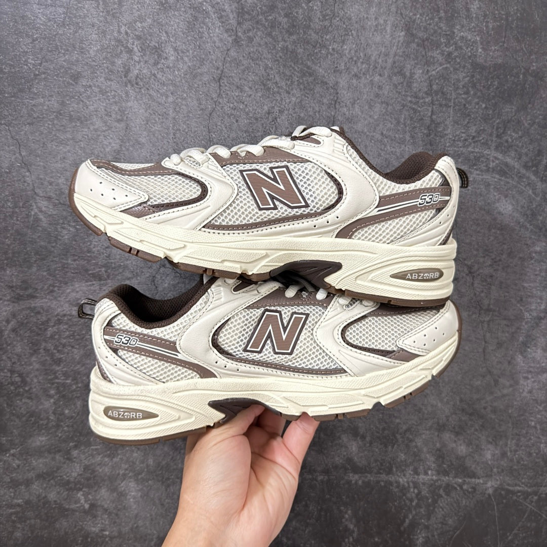 New Balance 530 Cream & Taupe Sneakers