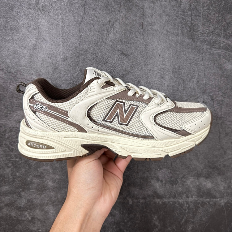 New Balance 530 Cream & Taupe Sneakers