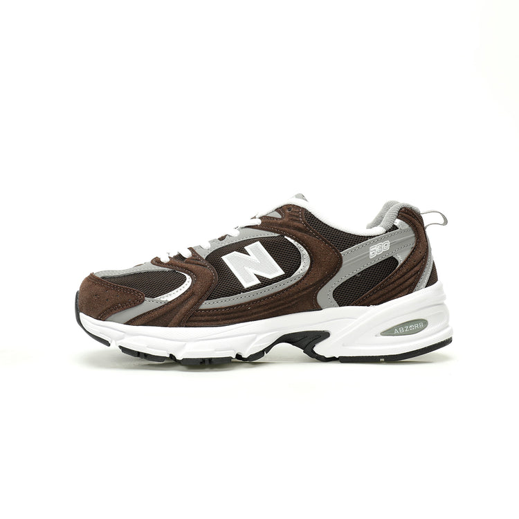New Balance Brown & White Sneakers