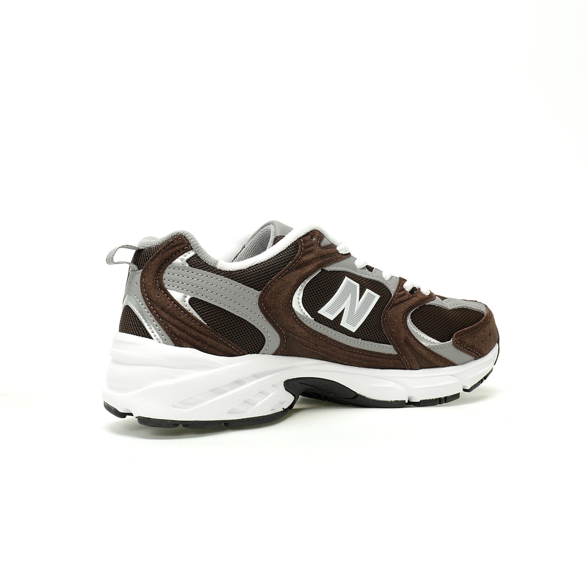 New Balance Brown & White Sneakers