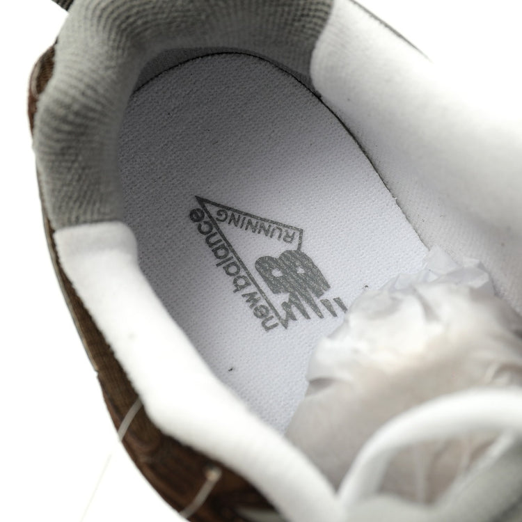 New Balance Brown & White Sneakers