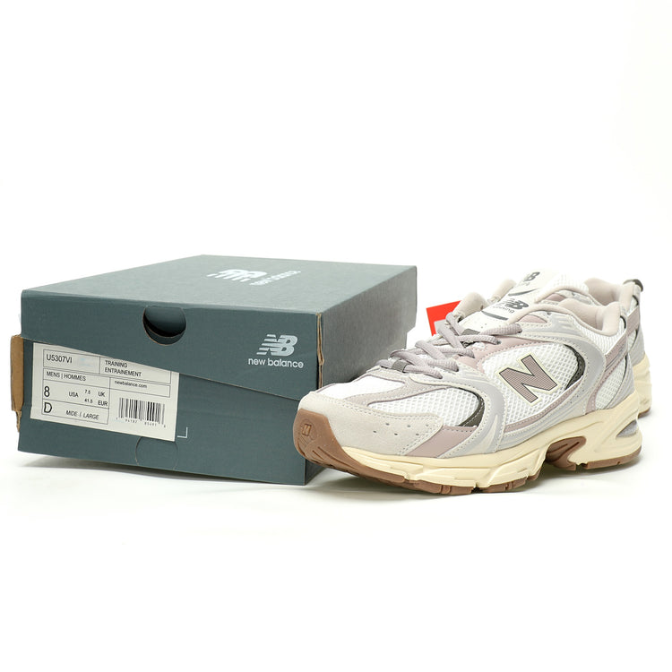 New Balance 530 Cream & Grey Sneakers