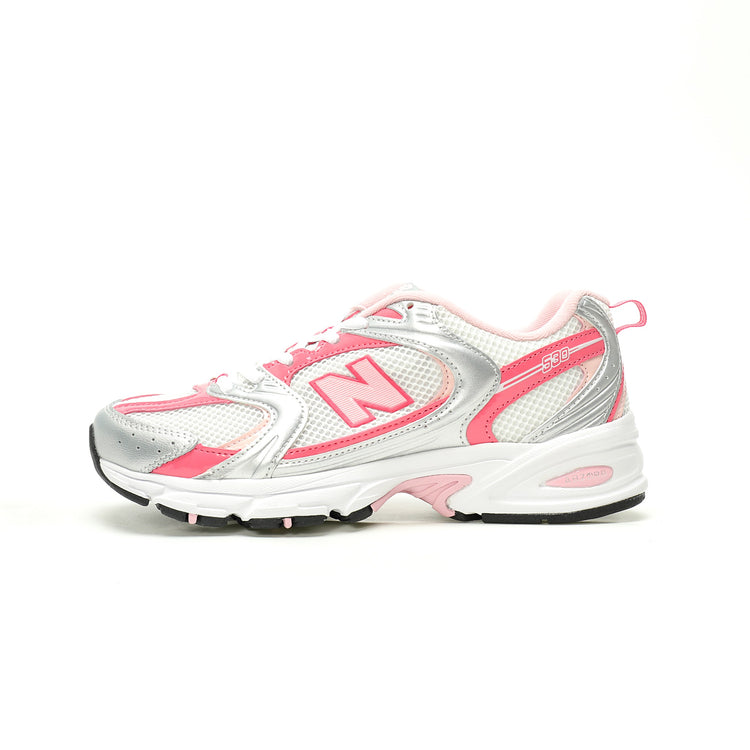 New Balance 530 White & Rose Pink Sneakers