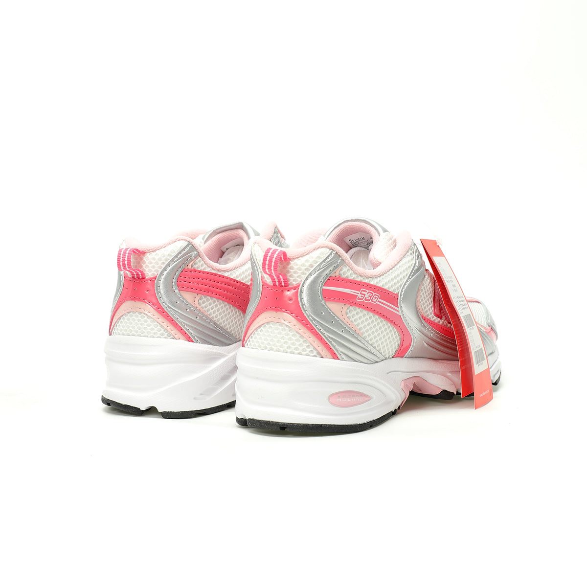 New Balance 530 White & Rose Pink Sneakers