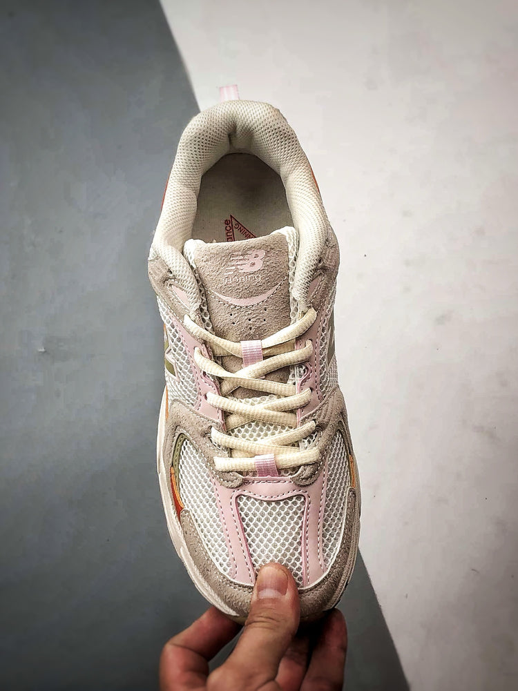 New Balance 530 Cream, Red & Green Sneakers
