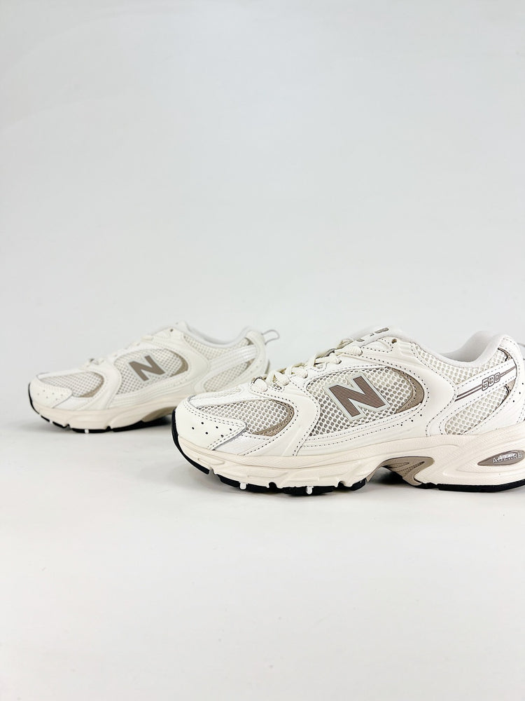 New Balance 530 Cream & Grey Sneakers