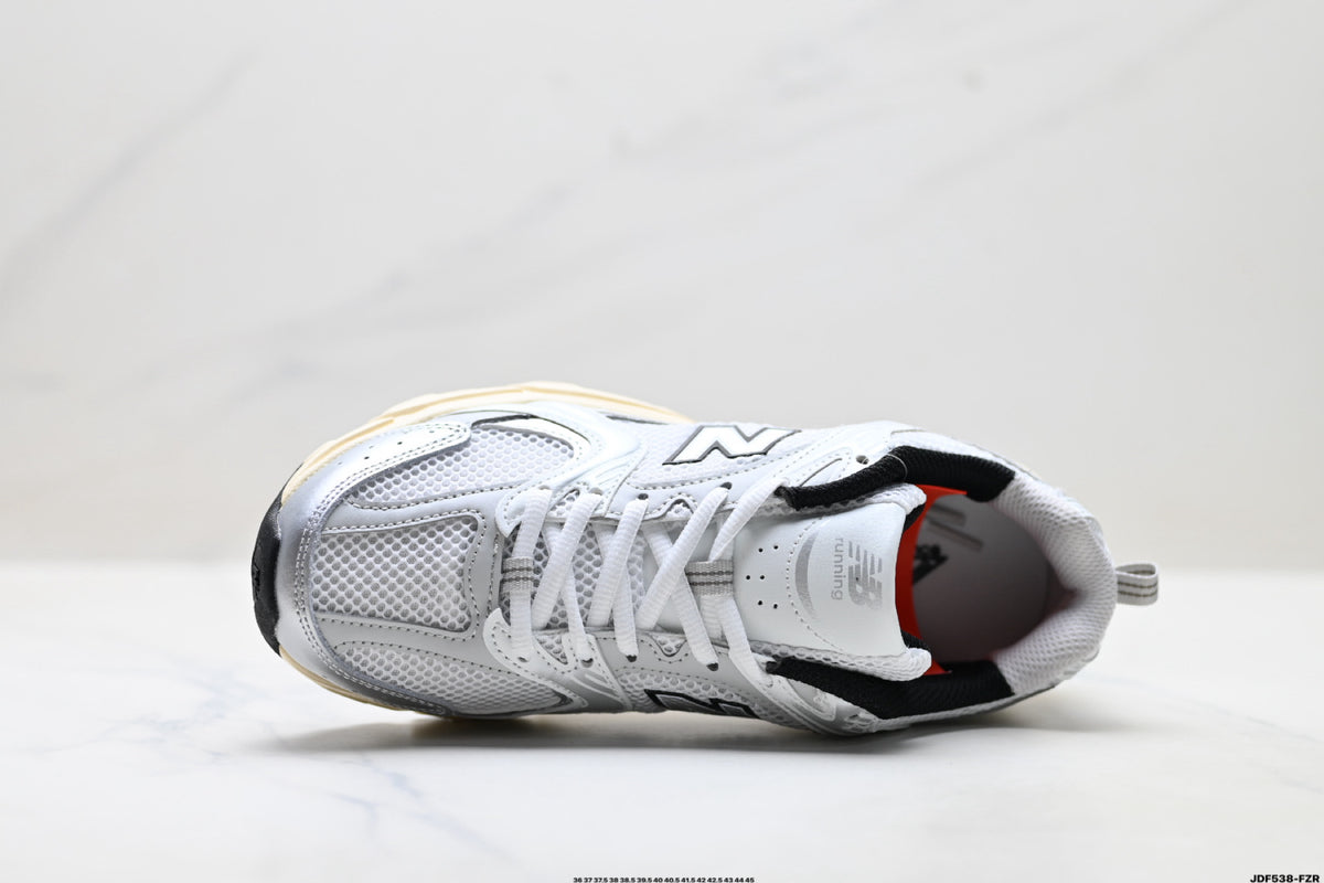 New Balance 530 Silver & Cream Sneakers
