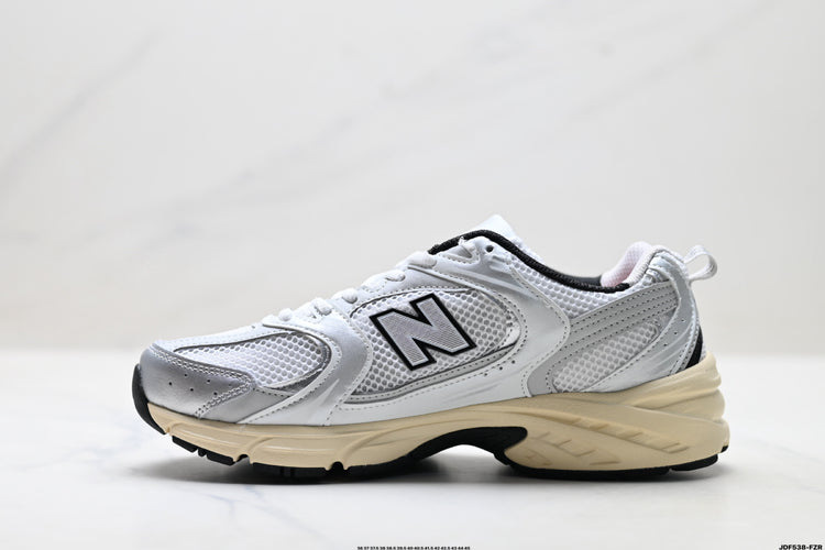 New Balance 530 Silver & Cream Sneakers